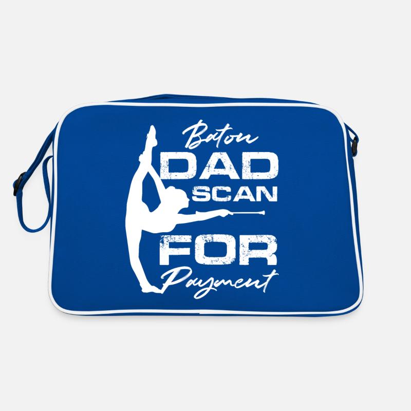 Baton Dad scan for payment Retro Tasche