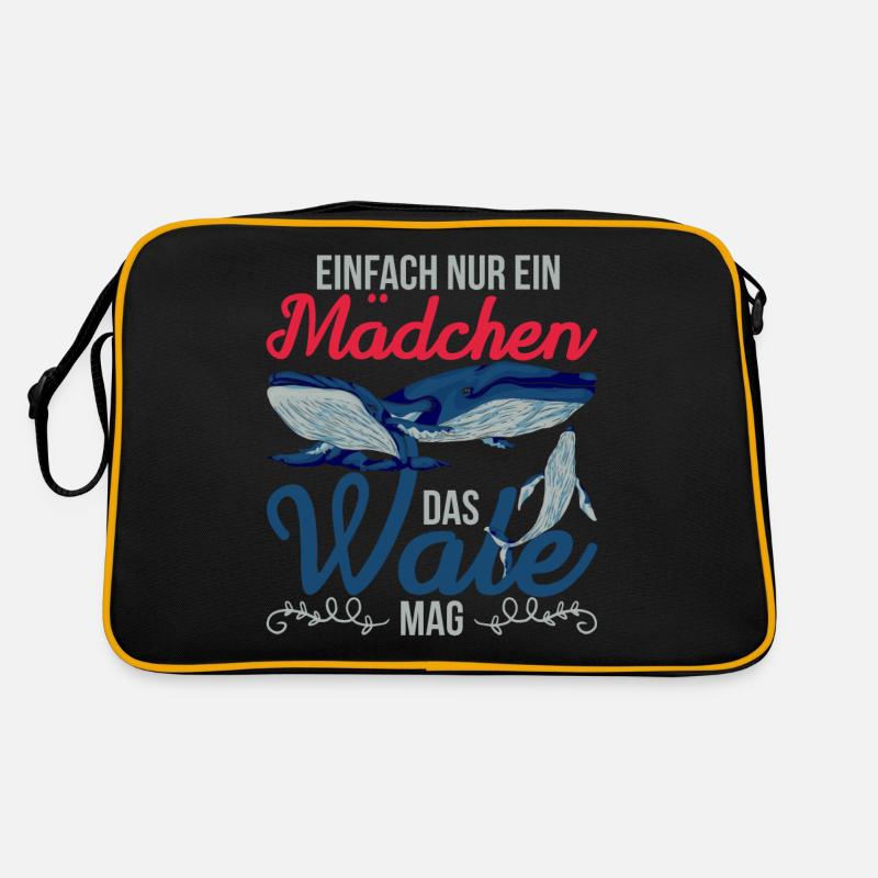 Killerwal Ozean Tier Mädchen Geschenk Schwertwal Retro Tasche