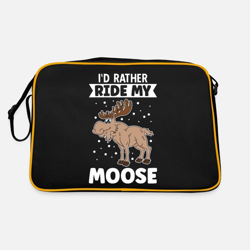 I'd Rather Ride My Moose Retro Tasche