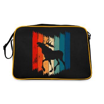 Retro Moose Vintage Moose - Retro Tasche - Schwarz/Gold - Hinten