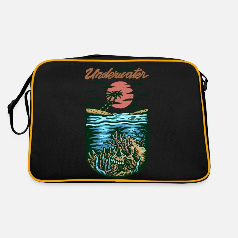 Crâne dans la mer Sac Retro