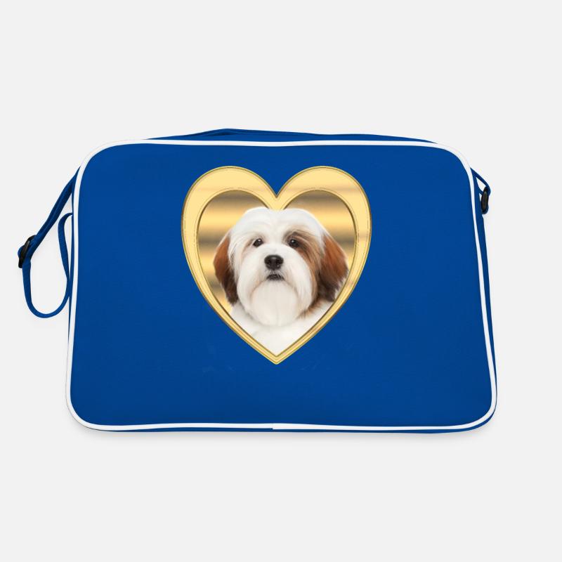 Lhasa Apso - Dog Lovers - Dogs Heart Retro Bag