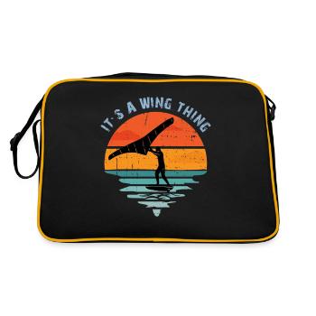 It s a Wing Thing Hydrofoil Wingfoil Wingfoiling - Retro Bag - black/gold - Back