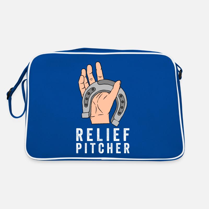 Relief Pitcher Horseshoe Pitching Retro Bag