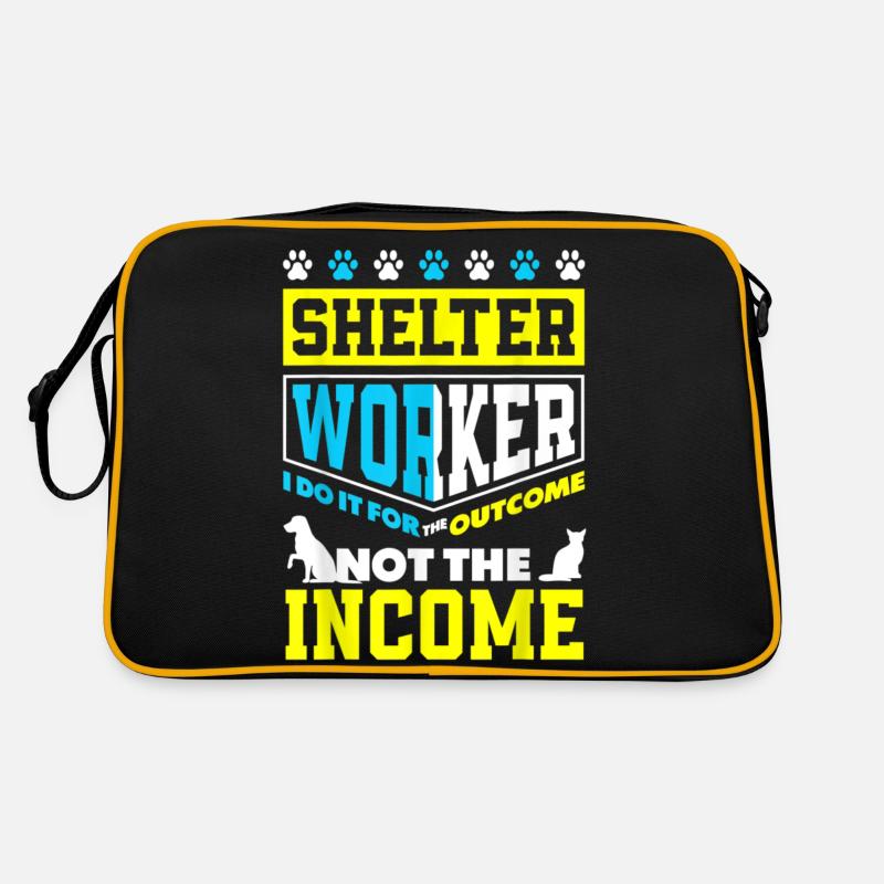 Tierrettung Tieradoption Tierheimarbeiter Retro Tasche