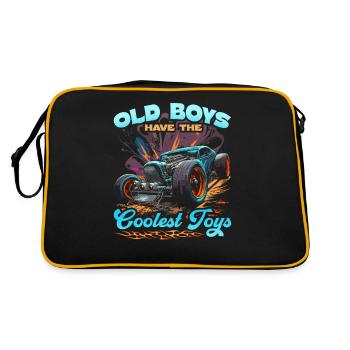 Hot Rod Grandpa, Old Boys Coolest Toys, Muscle Car - Retro Bag - black/gold - Back