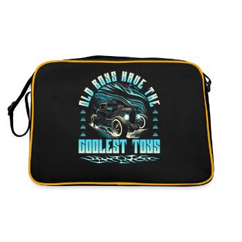 Hot Rod Grandpa, Old Boys Coolest Toys, Muscle Car - Retro Bag - black/gold - Back