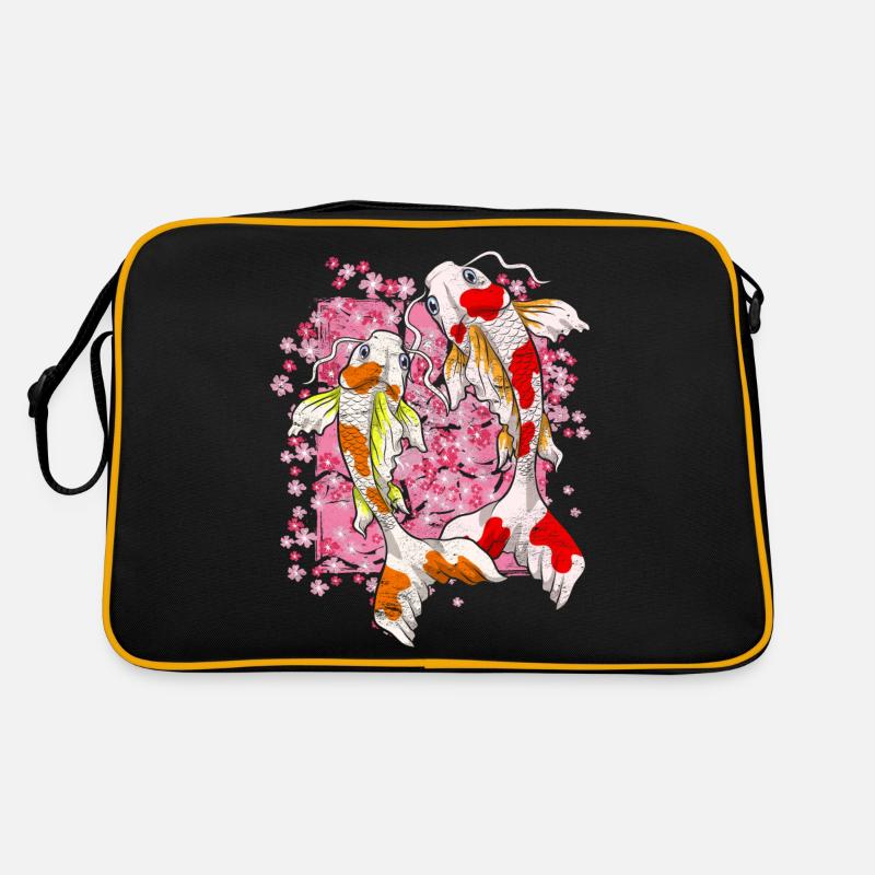 Sakura Koi Fish Cadeau Fleur de Cerisier Koi Carpe Sac Retro