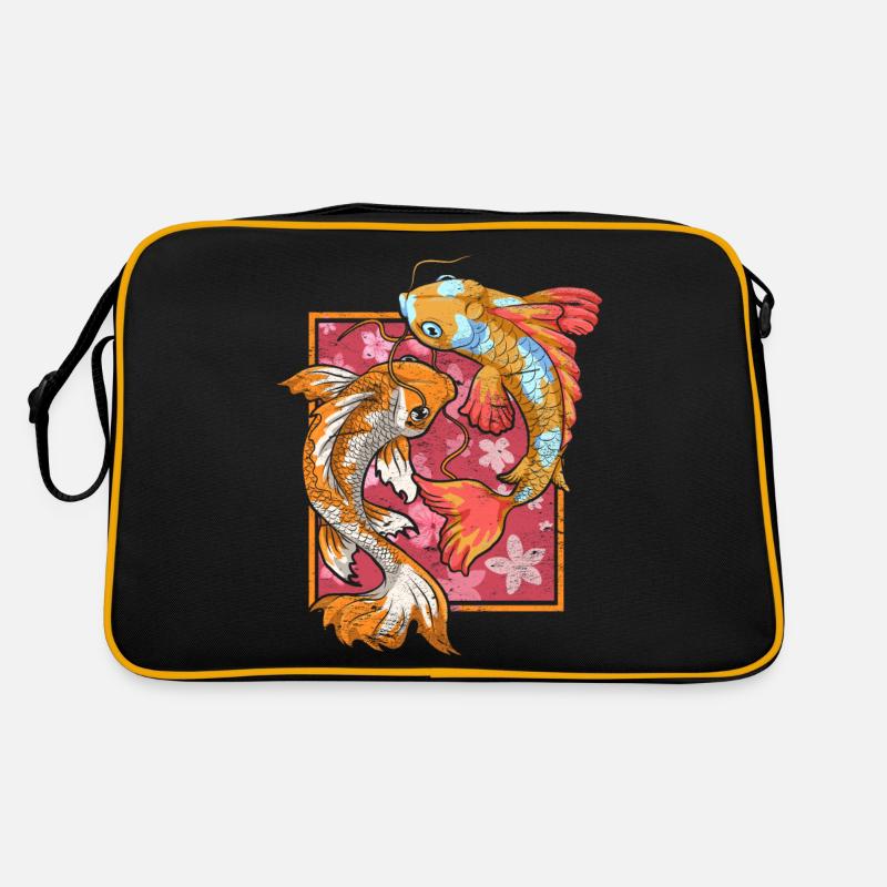 Sakura Fish Farmer Gift Japan Koi Carp Retro Bag