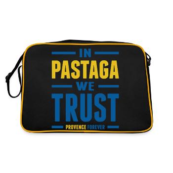 In Pastaga we trust - Sac Retro - noir/or - Dos