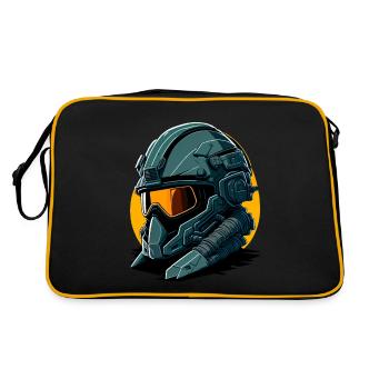 Military aircraft hull - Retro Bag - black/gold - Back