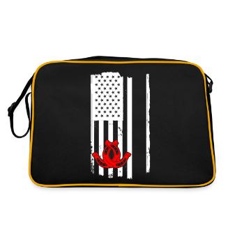 Flag USA Horseshoe Pitching - Sac Retro - noir/or - Dos