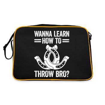 Vous voulez apprendre à lancer Bro Horseshoe Pitching - Sac Retro - noir/or - Dos