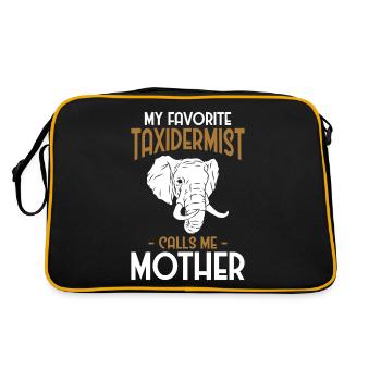 Mon taxidermiste préféré m’appelle ma mère - Sac Retro - noir/or - Dos