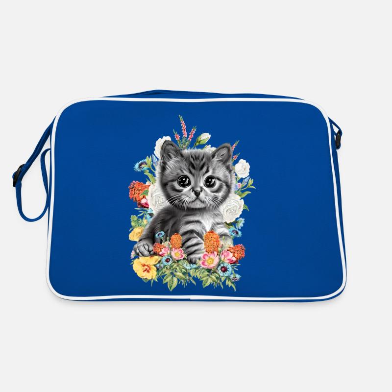 Fleurs de chat Sac Retro