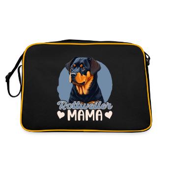Maman Rottweiler - Sac Retro - noir/or - Dos