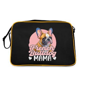 Maman bouledogue française - Sac Retro - noir/or - Dos