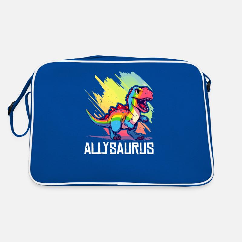 Dinosaurier LGBT Transgender Lesbisch Schwule Gemeinschaft Retro Tasche