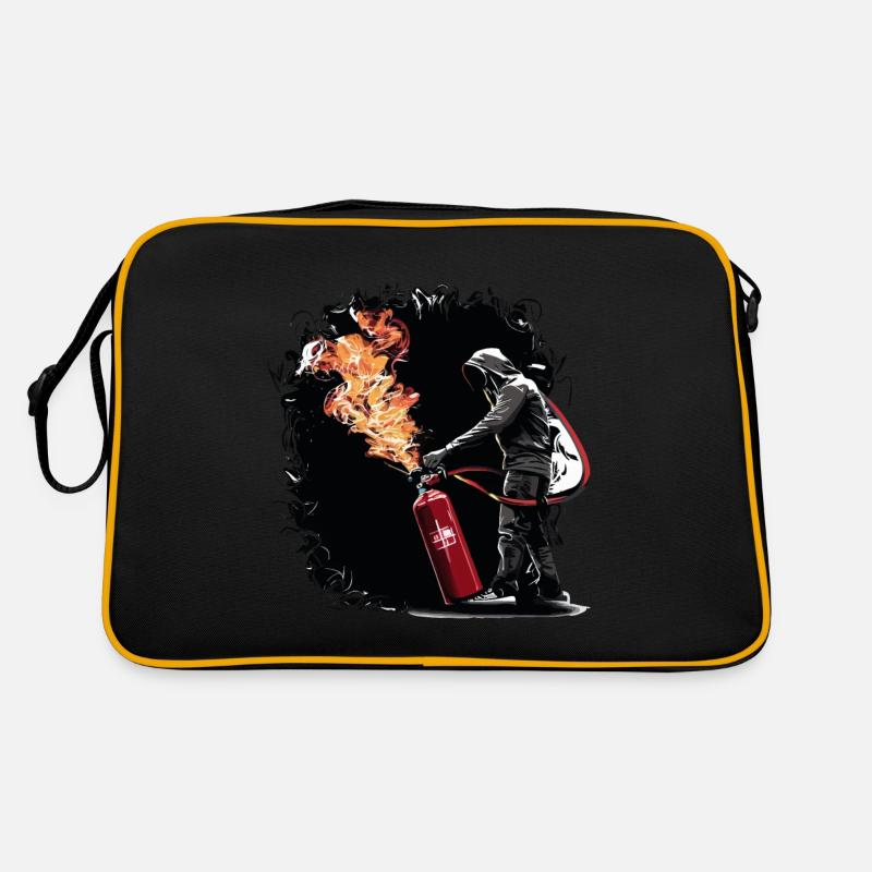 LES POMPIERS SECOURENT Sac Retro