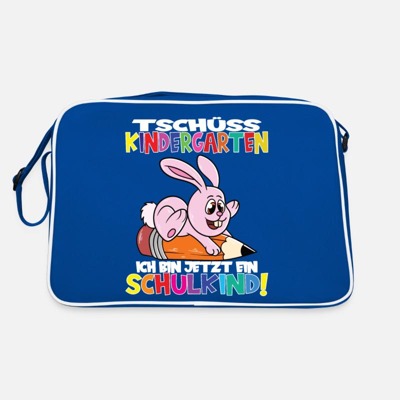 Tschüss Kindergarten Ich Bin Jetzt Ein Schulkind! Retro Tasche