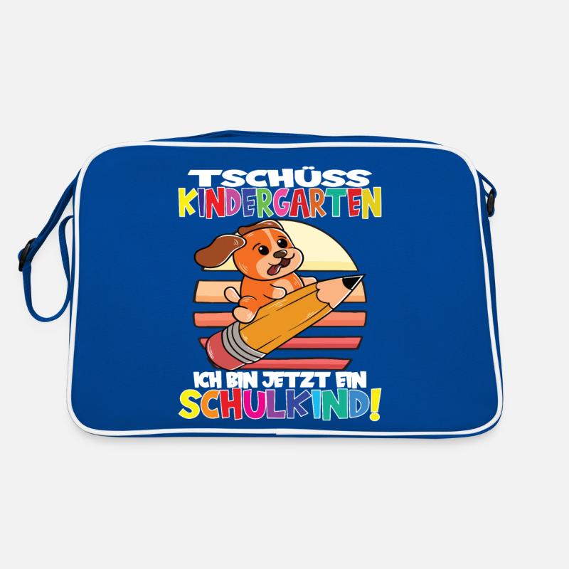 Tschüss Kindergarten Ich Bin Jetzt Ein Schulkind! Retro Tasche