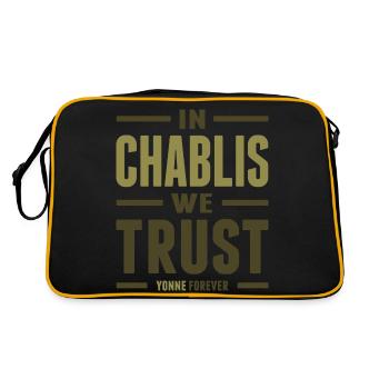 In Chablis we trust - Sac Retro - noir/or - Dos