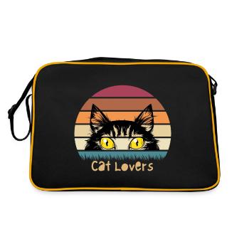 cat lovers - Sac Retro - noir/or - Dos