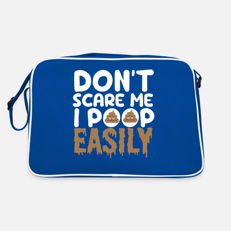 Erschrecken Sie mich nicht, ich kacke leicht Retro Tasche