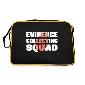 Evidence Collecting Squad Forensic Criminology - Retro Bag - black/gold - Back
