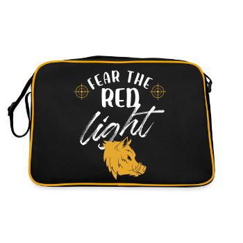 Fear the red light hog hunting - Retro Bag - black/gold - Back