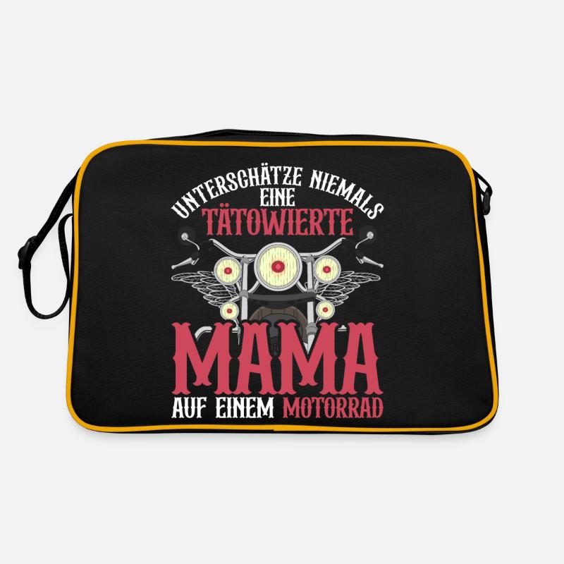 Tattoo Mama Motorrad Muttertag Geschenk Biker Retro Tasche
