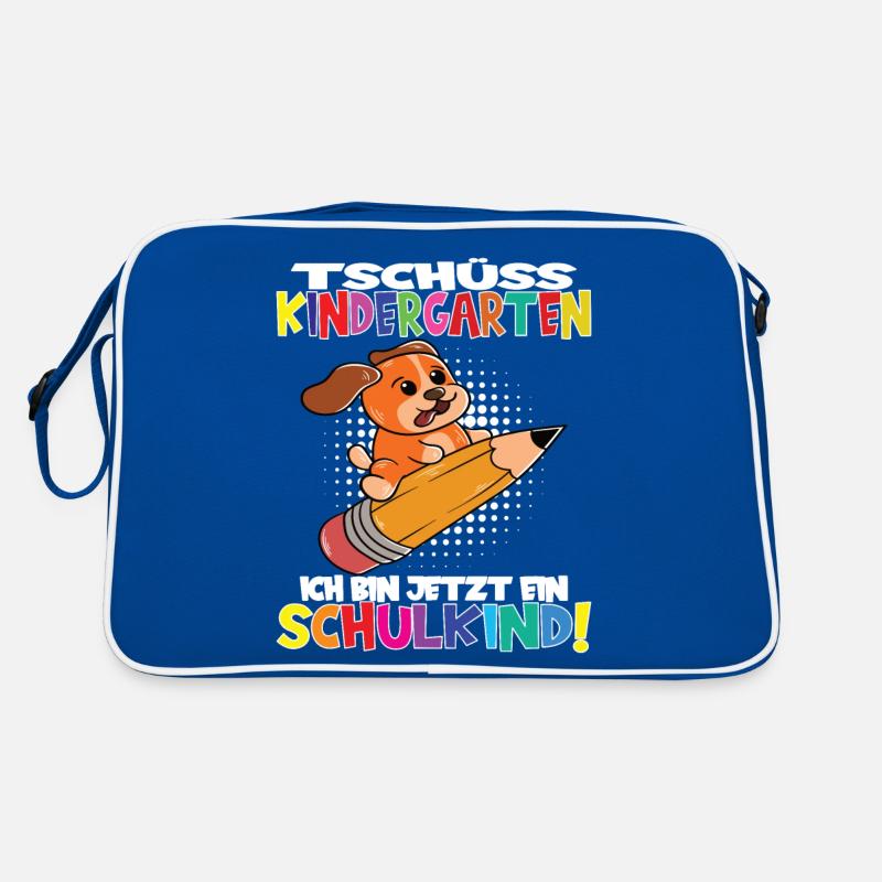 Tschüss Kindergarten Ich Bin Jetzt Ein Schulkind! Retro Tasche