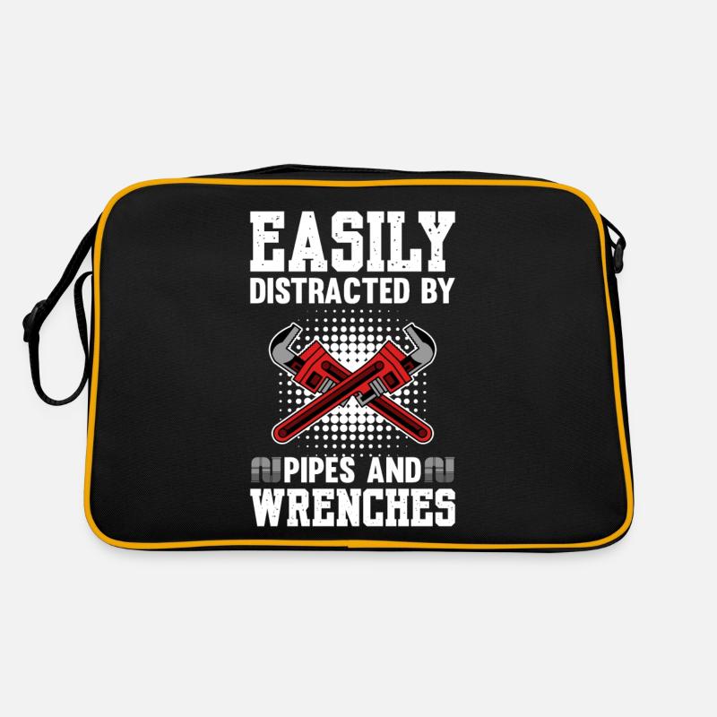 Easily Distracted By Pipes And Wrenches Retro Bag
