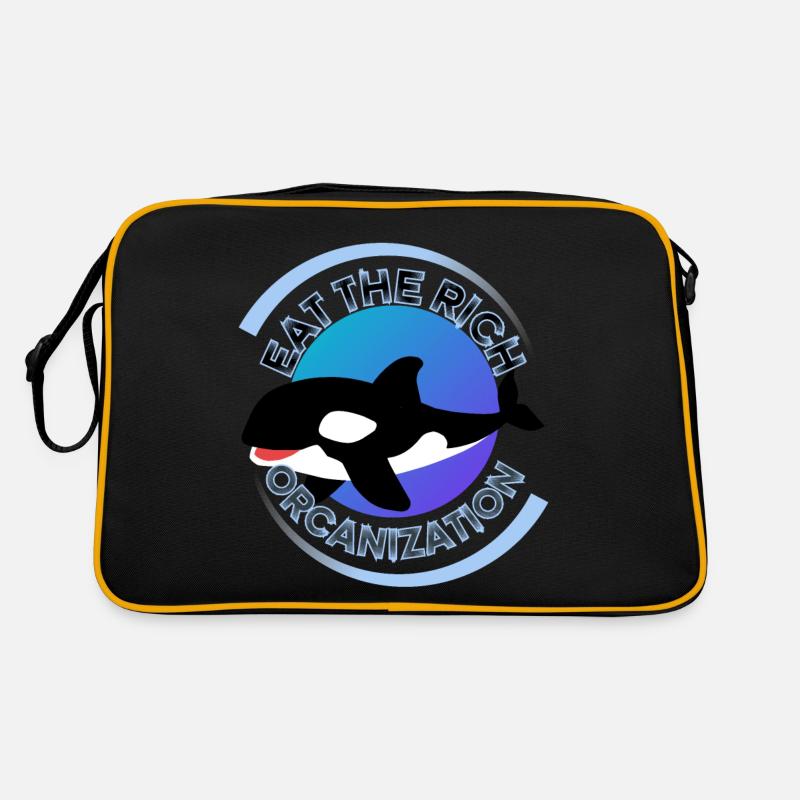 Essen Sie den reichen Orca-Orkanisationsozean Retro Tasche