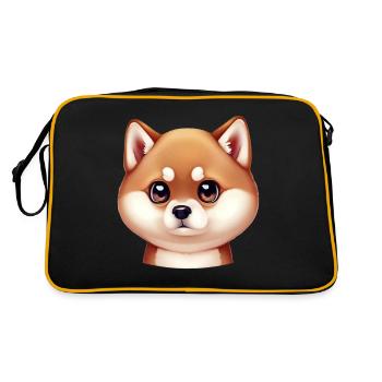 Stunning Shiba Inu Art - Retro Bag - black/gold - Back