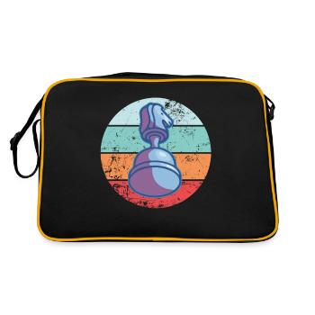 Pièce d’échecs vintage Pièce d’échecs rétro - Sac Retro - noir/or - Dos
