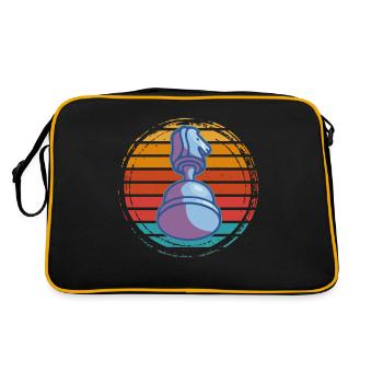 Vintage Chess Piece Retro Chess Piece - Retro Bag - black/gold - Back