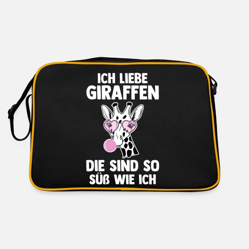 Giraffe Giraffen Retro Tasche