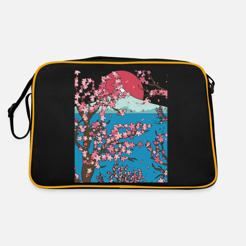 Japonais Sakura Cadeau Soleil Fleurs de Cerisier Sac Retro