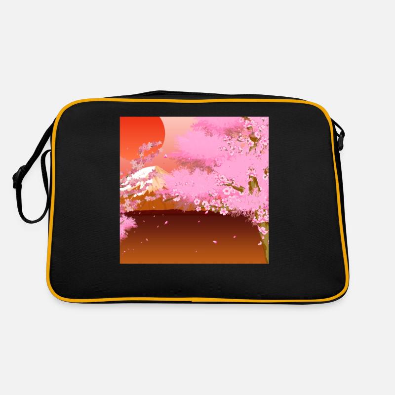 Japan Sakura Tree Gift Japanese Cherry Blossoms Retro Bag