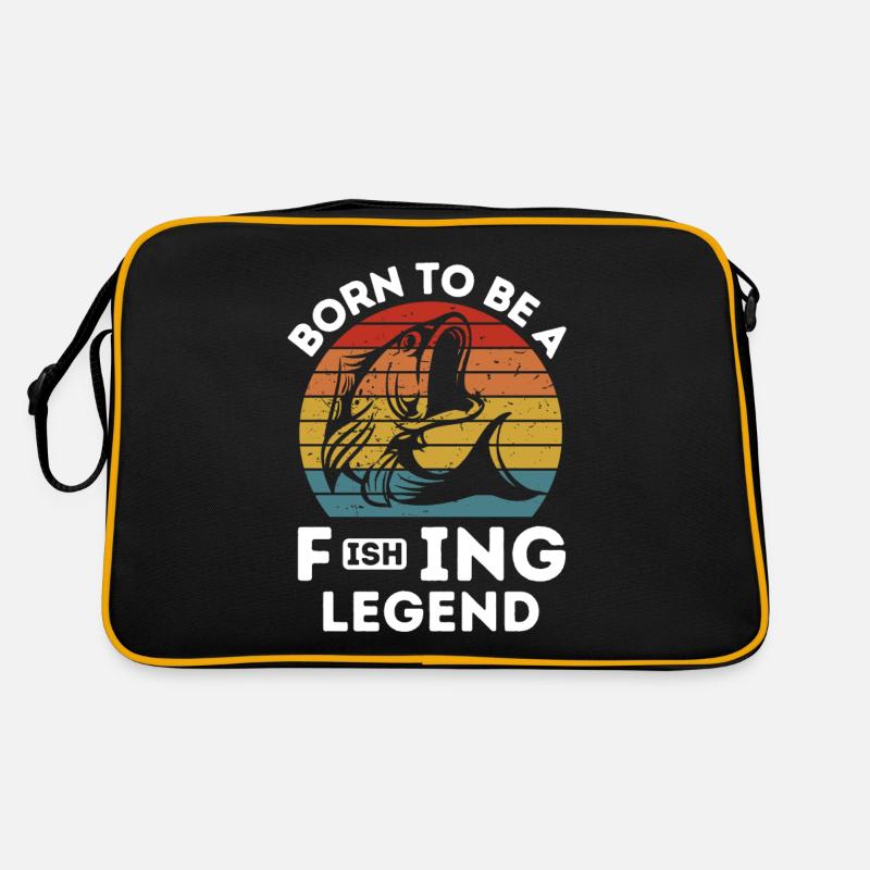 Born to be a fisching legend Retro Tasche