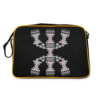 MOTIFS OF AMAZIGH KABYLE CARPETS - Retro Bag - black/gold - Back