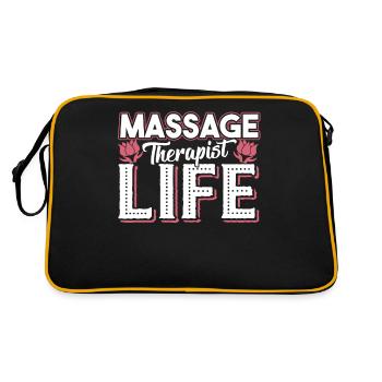 Massage Therapist Massage Therapist Life - Retro Bag - black/gold - Back