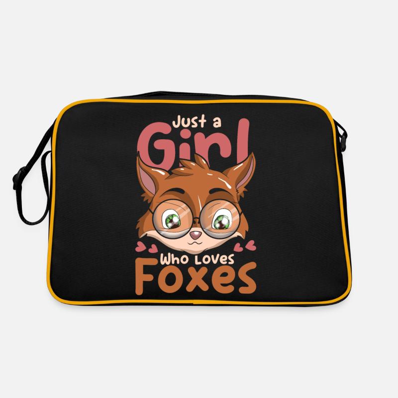 Waldbewohner Wald Tier Mädchen Geschenk Fuchs Retro Tasche