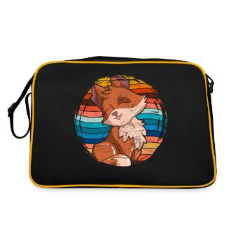 Renard rétro - Sac Retro - noir/or - Dos