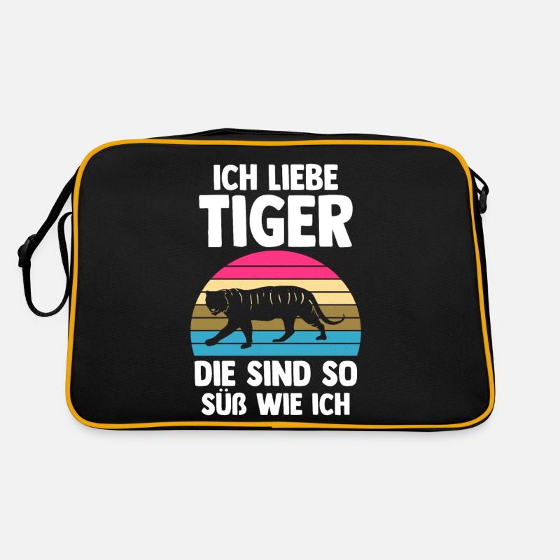 Tiger Motiv Retro Tasche