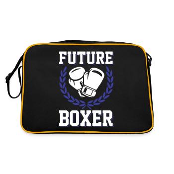 boxer future - Retro Tasche - Schwarz/Gold - Hinten