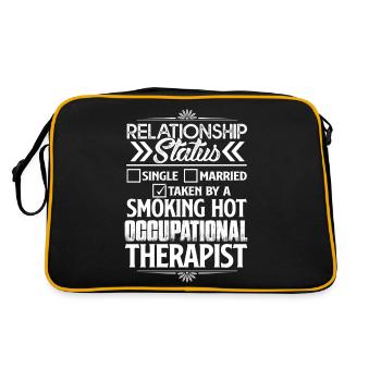 Occupational Therapist Relationship Status - Retro Bag - black/gold - Back