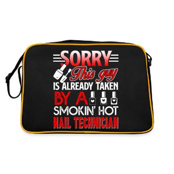 Nail Technician Taken By Nail Tech - Retro Bag - black/gold - Back