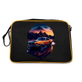 Classic sports car - Retro Bag - black/gold - Back